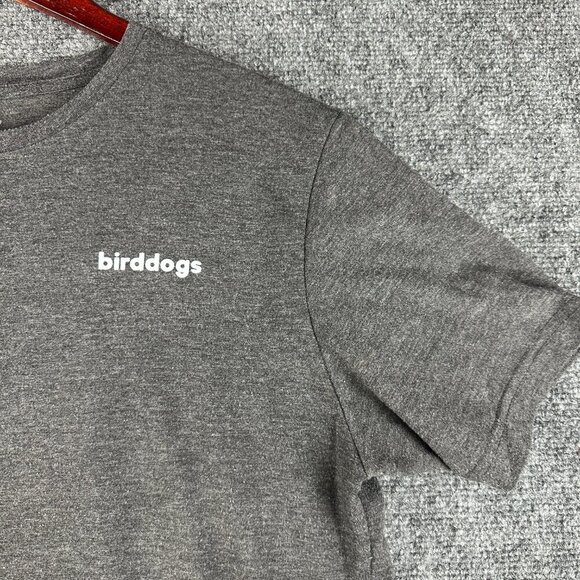 Birddogs Tee Shirt Mens Large Short Sleeve Crew Neck Gray Cotton Graphic T - Picture 3 of 6